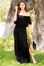 Load image into Gallery viewer, The Bella Black Maxi Dress