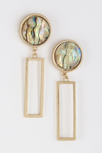 Load image into Gallery viewer, Mother of Pearl Statement Earrings