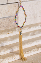 Load image into Gallery viewer, The Jolie Pendant Tassel Necklace - Multi Color