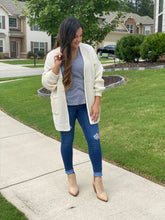 Load image into Gallery viewer, The Willow Waffle Knit Cardigan - Cream