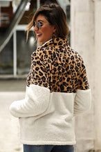 Load image into Gallery viewer, The Aspen Leopard Sherpa Pullover Sweater