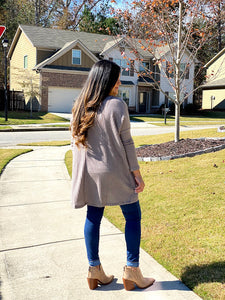 The Lana Oversized Thermal Top - Ash Mocha