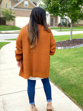 Load image into Gallery viewer, The Willow Waffle Knit Cardigan - Rust